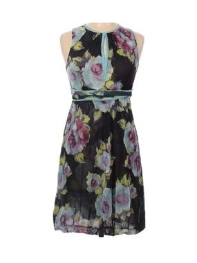 Sweet Pea Black Floral Dress Size M